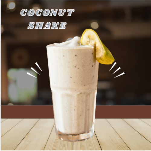 Coconut ice cream shake