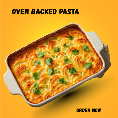 Oven backed pasta