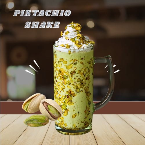 Pistachio ice cream shake