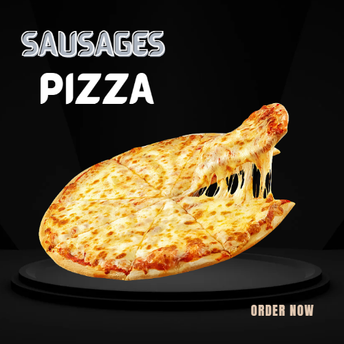 Sausages pizza